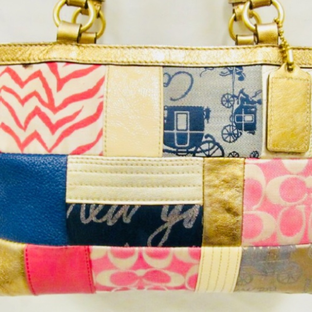 Coach Multicolor Patchwork Shoulder Bag Authentic - image 2
